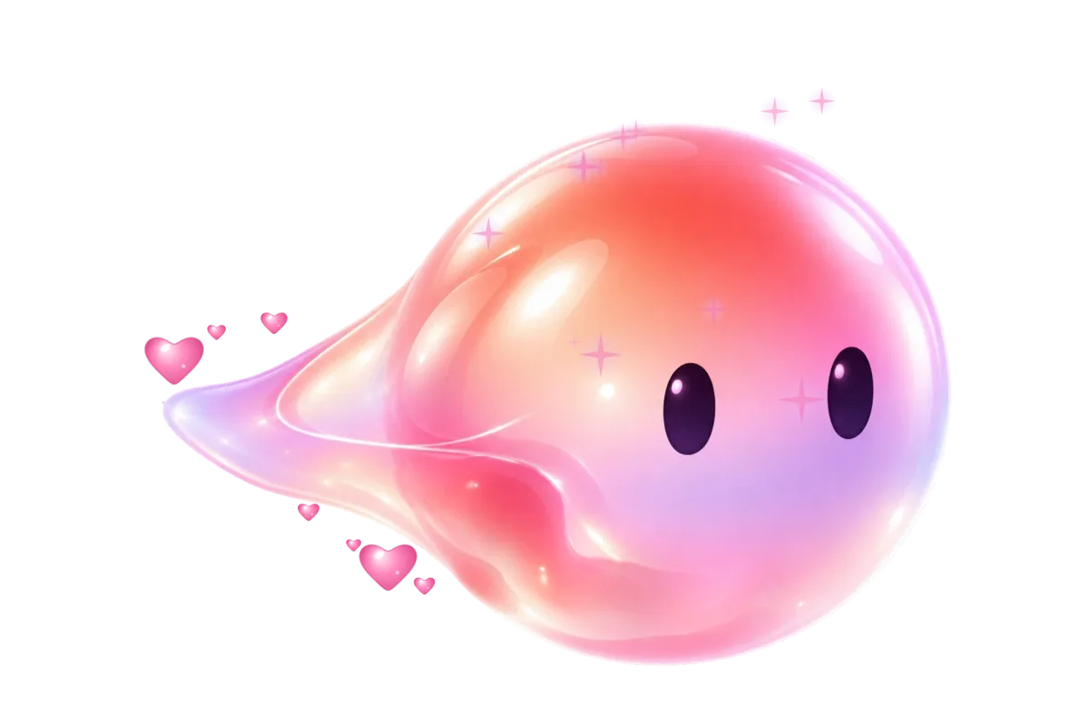 Complete — Bubbles turn into a heart